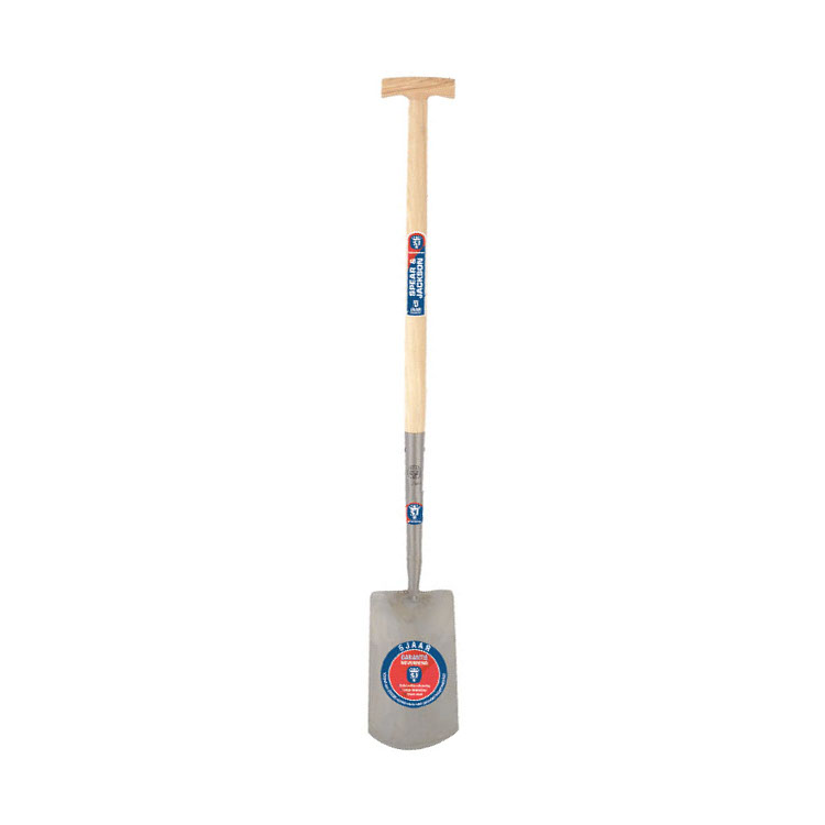 S&J spade blank gepolijst met hals, essen T-steel