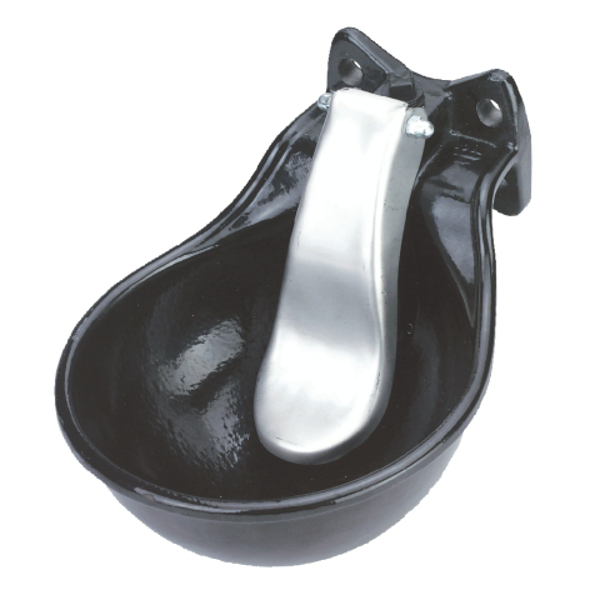 Lepeldrinkbak metaal met RVS druktong, 1/2"
